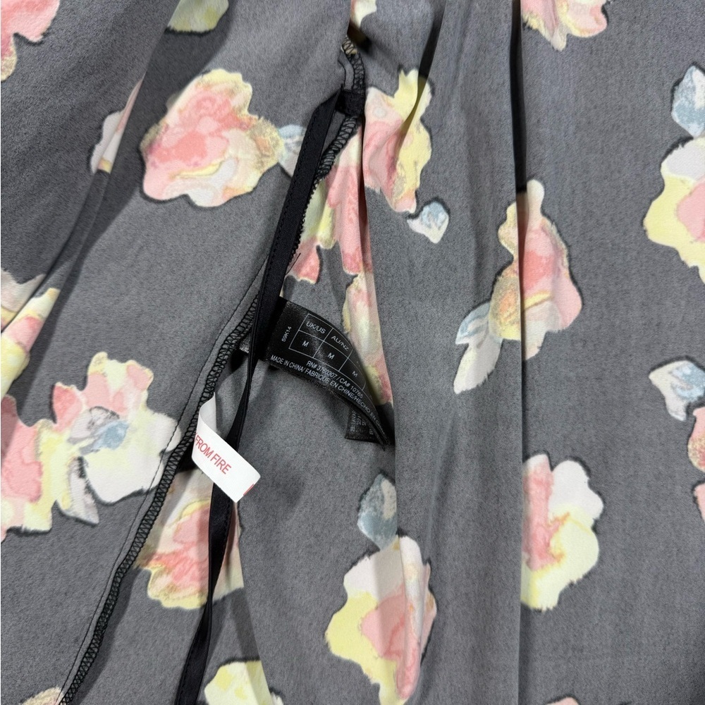 Heidi klum Satin Floral Eau De Intimate Robe Slip Set Size Medium - Picture 6 of 11